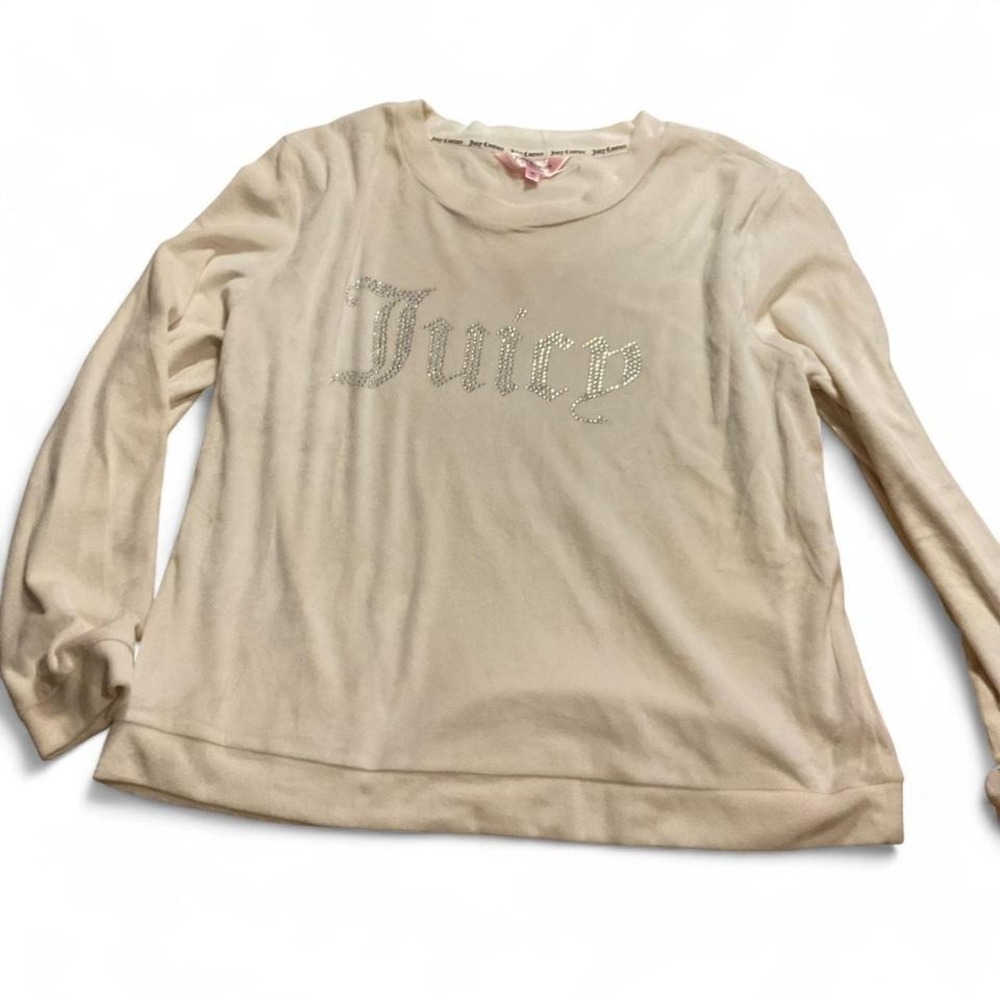 Juicy rhinestone long sleeve top